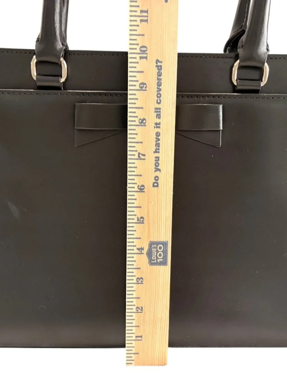 Kate Spade Montford Park Large Black Bow Leather Satchel